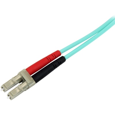 StarTech.com 10m (30ft) LC/UPC to LC/UPC OM3 Multimode Fiber Optic Cable, Full Duplex 50/125 Zipcord, 100G, LSZH Fiber Jumper Cord - 10m (33ft) OM3 Multimode LC/LC-UPC Fiber Cable; 1/10/40/100 Gbps Full Duplex; 50/125um Core w/ Aramid Sheath; Bandwidth: 2000MHz·km at 850nm w/ VCSEL source; Outer Dia -UPC Fiber Cable; 1/10/40/100 Gbps Full Duplex; 50