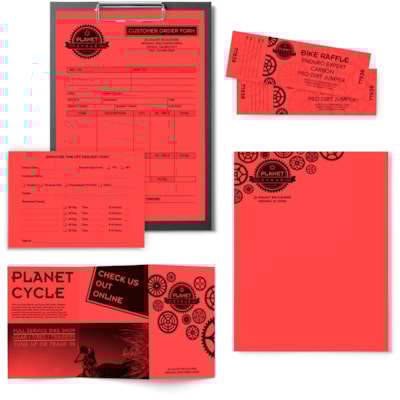 Astrobrights Color Copy Paper - Rocket Red - Letter - 8 1/2" (215.90 mm) x 11" (279.40 mm) - 24 lb (10886.22 g) Basis Weight - Smooth - Acid-free, Lignin-free, Chlorine-free, Heavyweight - Rocket Red - 500 / Ream FSC LASER INKJET GUARANTEED ROCKET RED