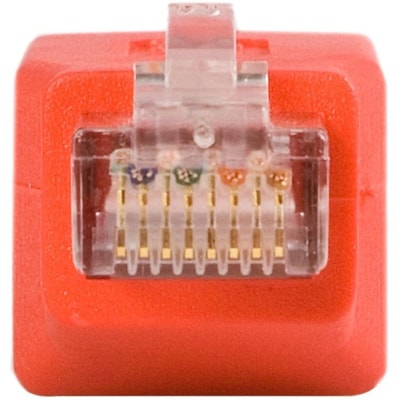 StarTech.com Crossover adapter - RJ-45 (M) - RJ-45 (F) - Gigabit - ( CAT 6 ) - red - Convert a Cat 6 Ethernet cable into a Gigabit capable Crossover cable emale Right Gender - RJ-45 Rig ht Connector - RJ-45