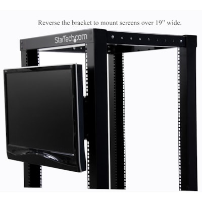 StarTech.com Universal VESA LCD Monitor Mounting Bracket for 19in Rack or Cabinet - Mount a 17-19 inch LCD panel into a standard 19 inch rack/cabinet - rack vesa mount - rack lcd mount - rack monitor mount  