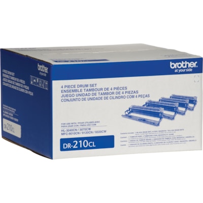 Brother - Tambour de remplacement DR210CL - Laser Print Technology - 15000 - Noir, Cyan, Jaune, Magenta - 4 / Carton 9120/9320  CAPACITÉ 15000 PGS TONER-TAMBOUR
