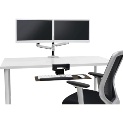 Ergotron 45-248-026 Mounting Arm for Notebook - 40 lb (18143.69 g) Load Capacity - 75 x 75, 100 x 100 - VESA Mount Compatible  Polished Aluminum - Extra fle xibility: Each arm l