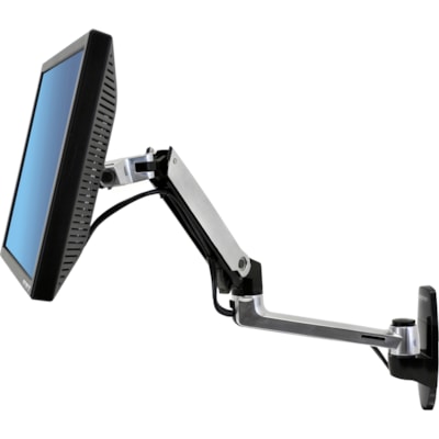 Ergotron Mounting Arm for LCD Monitor, Monitor, TV - Polished Aluminum - 34" Screen Support - 24.91 lb (11300 g) Load Capacity - 100 x 100, 75 x 75 - VESA Mount Compatible - Aluminum  space and discover your most productive self  tha