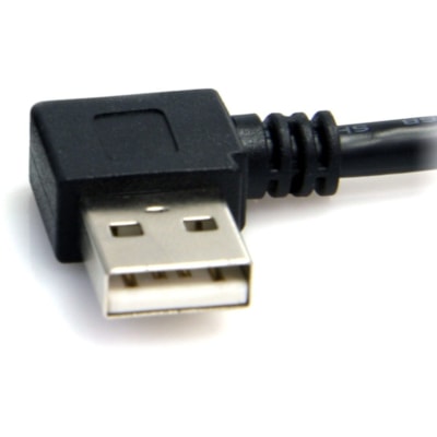 StarTech.com 3 ft A Right Angle to B Right Angle USB Cable - M/M - Connect USB 2.0 peripherals to your computer, for installation in narrow spaces - USB A to B Cable - 3ft Right Angle USB Cable - 3 ft Angled USB Cable - 3 foot USB Cable Male to Male - USB Cable 2.0 - 1x USB A Male, 1x USB B Male M/M  CABL 