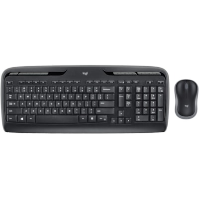 Logitech MK320 Wireless Desktop Combo with Media Shortcuts (French Layout) - USB Wireless RF Keyboard - French - USB Wireless RF Mouse - AA, AAA - Compatible with PC - 1  WRLS 