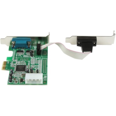 StarTech.com 2 Port Low Profile PCI Express Serial Card - 16550 - Add 2 high-speed RS-232 serial ports to your low profile/small form factor computer with a PCI Express expansion slot - pci express serial card - pci-e serial card - pci express RS232 - rs232 card - pci serial adapter  EXCD 