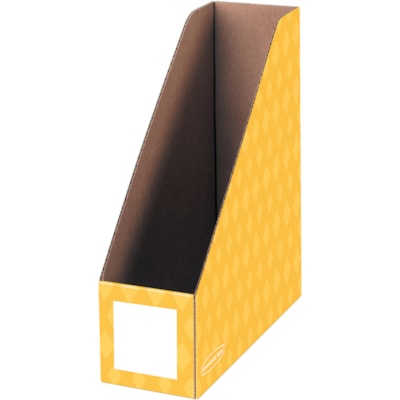 Bankers Box Magazine File Storage Holder - Yellow, Blue, Red - 3 / Pack ASSORTED  BANKERS BOX 50%PCW