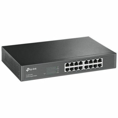 TP-Link 16-Port Gigabit Desktop/Rackmount Switch - 16 Ports - Gigabit Ethernet - 10/100/1000Base-T - 2 Layer Supported - 9.95 W Power Consumption - Twisted Pair - Rack-mountable, Desktop  