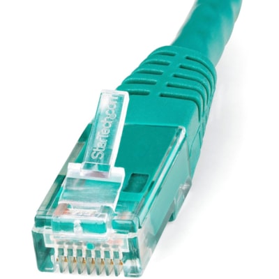StarTech.com 7ft CAT6 Ethernet Cable - Green Molded Gigabit - 100W PoE UTP 650MHz - Category 6 Patch Cord UL Certified Wiring/TIA - 7ft Green CAT6 Ethernet cable delivers Multi Gigabit 1/2.5/5Gbps & 10Gbps up to 160ft - 650MHz - Fluke tested to ANSI/TIA-568-2.D Category 6 - 24 AWG stranded 100% copp delivers Multi Gigabit 1/2.5/5 Gbps & 10Gbps up to