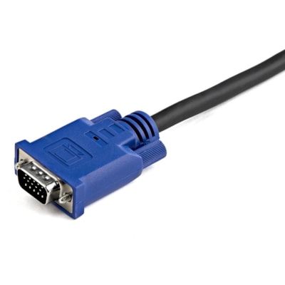StarTech.com StarTech.com 2-in-1 - Video / USB cable - 4 pin USB Type A, HD-15 (M) - HD-15 (M) - 3.05 m - 10ft KVM Cable - USB KVM Cable - KVM Switch Cable - VGA KVM Cable t Connector - Male Left Gender  - VGA Right Connect
