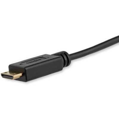 StarTech.com 6ft Mini HDMI to HDMI Cable with Ethernet, 4K 30Hz High Speed Slim Mini HDMI 1.4 (Type-C) Device to HDMI Adapter Cable/Cord - 6 ft High Speed Mini HDMI to HDMI Cable with Ethernet; 4K (3840x2160p 30Hz)/Full HD 1080p/8Ch Audio/HDMI 1.4b - Ultra HD light weight Mini HDMI adapter cable/36A  CABL 