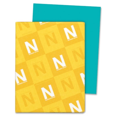 Astrobrights Color Copy Paper - Terrestrial Teal - Letter - 8 1/2" (215.90 mm) x 11" (279.40 mm) - 24 lb (10886.22 g) Basis Weight - Green Seal - Acid-free, Lignin-free - Terrestrial Teal - 500 / Ream 500/PK TERRESTRIAL TEAL 30% PCW FSC & GREEN SEAL CERTIFIED