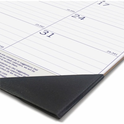 Blueline 2026 DuraGlobe 12-Month Monthly Desk Pad/Calendar - January to December - 22" x 17" ,Bilingual - Monthly - 12 Month - January 2026 to December 2026 - 1 Month Single Page Layout - 17" (431.80 mm) x 22" (558.80 mm) Sheet Size - Desk Pad - Chipboard, Bamboo Fiber, Paper - Bilingual, Reinforced  