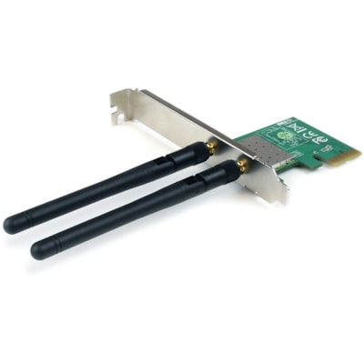 StarTech.com PCI Express Wireless N Adapter - 300 Mbps PCIe 802.11 b/g/n Network Adapter Card - 2T2R 2.2 dBi - Add high speed Wireless-N connectivity to a desktop PC through PCI Express - PCIe Wireless Network Card / PCI Express Wireless NIC / Wireless PCIe N Card - Wireless 802.11 N / G (300 Mbps)  ectivity to a desktop PC throu gh PCI Express - PCI