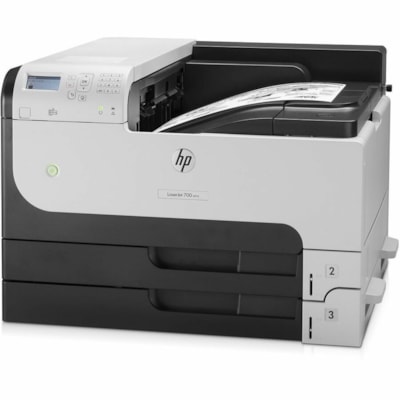 HP LaserJet Enterprise 700 M712DN Desktop Laser Printer - Monochrome - 41 ppm Mono - 1200 x 1200 dpi Print - Automatic Duplex Print - 600 Sheets Input - Ethernet - HP ePrint, Apple AirPrint - 100000 Pages Duty Cycle - Plain Paper Print - Gigabit Ethernet - USB  