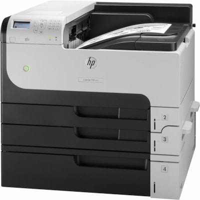 HP LaserJet Enterprise 700 M712XH Desktop Laser Printer - Monochrome - 41 ppm Mono - 1200 x 1200 dpi Print - Automatic Duplex Print - 1100 Sheets Input - Ethernet - HP ePrint, Apple AirPrint - 100000 Pages Duty Cycle - Plain Paper Print - Gigabit Ethernet - USB  