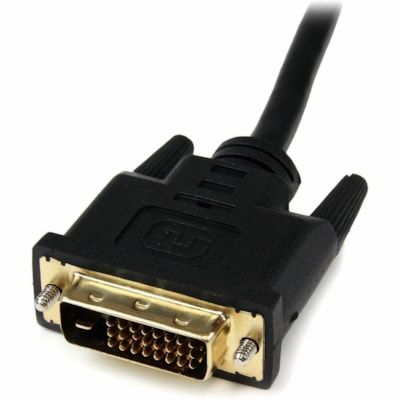 StarTech.com 8in HDMIÂ® to DVI-D Video Cable Adapter - HDMI Female to DVI Male - Connect a DVI-D device to an HDMI-enabled device using a standard HDMI cable - hdmi female to dvi male cable - hdmi female to dvi male adapter - hdmi to dvi adapter cable -hdmi to dvi dongle  ADAP 