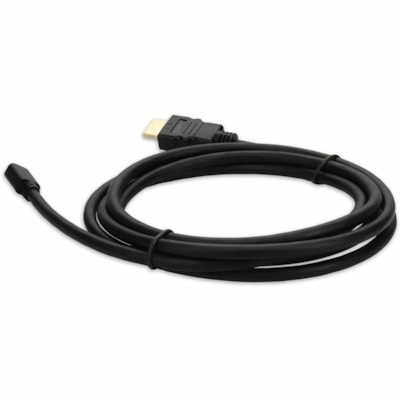 AddOn 3ft HDMI 1.4 Male to Micro-HDMI 1.4 Male Black Cable For Resolution Up to 4096x2160 (DCI 4K) - 3 ft (0.91 m) HDMI A/V Cable for Audio/Video Device, TV, Cellular Phone - First End: 1 x HDMI Digital Audio/Video - Male - Second End: 1 x Micro HDMI Type D Digital Audio/Video - Male - Black  CABL 