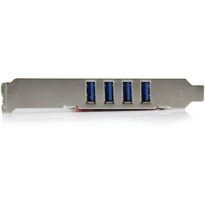 StarTech.com 4 Port PCI SuperSpeed USB 3.0 Adapter Card with SATA/SP4 Power - 5Gbps - 4-Port USB 3.0 PCI/PCI-X Card (USB 3.1 Gen 1/USB 3.2 Gen 1x1) - Achieve speeds up to PCI bus max (1.3Gbps) - Optional SATA/SP4 power - PCI 3.3V/5V 32-bit - Full/low profile brackets - For PCs with PCI slots like De  BOPT 