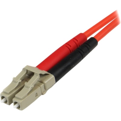 StarTech.com 1m Fiber Optic Cable - Multimode Duplex 50/125 - LSZH Fiber Jumper Cord - LC/ST - Connect fiber network devices for high-speed transfers with LSZH rated cable - LC/ST Fiber Optic Cable - 1 m LC to ST Fiber Patch Cable - 1 meter LC-ST Fiber Cable - Multimode Duplex 50/125 - LSZH - LC/ST  CCABL 