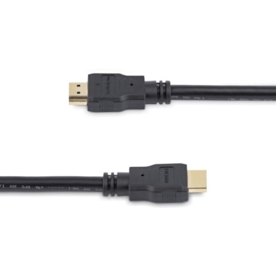 StarTech.com 10ft/3m HDMI Cable, 4K High Speed HDMI Cable with Ethernet, Ultra HD 4K 30Hz Video, HDMI 1.4 Cable, HDMI Monitor Cord, Black - 10ft High Speed HDMI Cable with Ethernet; 10.2 Gbps bandwidth; 4K video (3840x2160 30Hz) - Ultra HD HDMI 1.4 cable w/durable PVC strain relief - HDMI cord for o  CABL 