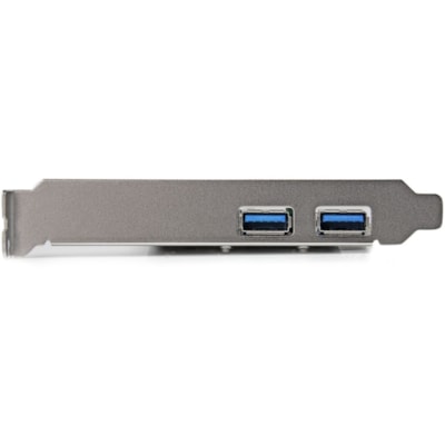 StarTech.com 2 Port PCI Express PCIe SuperSpeed USB 3.0 Controller Card w/ SATA Power - 5Gbps - Add two USB 3.0 ports to your desktop computer through a PCI Express slot - PCIe USB 3.0 Controller Card - 2Port PCI Express USB 3.0 Adapter - SuperSpeed 5 Gbps USB 3 PCIe Card - Dual Profile PCI Express  desktop computer through a PCI  Express slot - PCIe