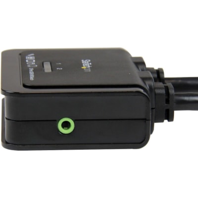 StarTech.com 2 Port USB HDMI Cable KVM Switch with Audio and Remote Switch - USB Powered - Control two HDMI®, USB equipped PCs with a single monitor, keyboard, mouse and audio peripheral set - USB Powered KVM with HDMI - Dual Port HDMI KVM Switch with Audio and Remote Switch - Compact Two Port H HPERP 