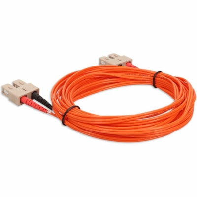 AddOn 2m SC to SC Orange OM1 Duplex OFNR (Riser-Rated) MMF Fiber Patch Cable - 6.6 ft (2 m) Fiber Optic Network Cable for Network Device - First End: 2 x SC Network - Male - Second End: 2 x SC Network - Male - Patch Cable - LSZH, OFNR, Riser, Plenum - 62.5/125 µm - Orange - 1.0  CABL 