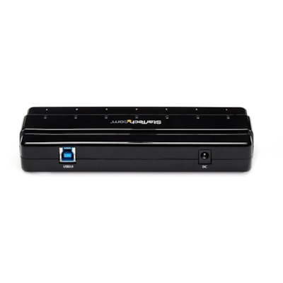 StarTech.com 7 Port SuperSpeed USB 3.0 Hub - 5Gbps - Desktop USB Hub with Power Adapter - Black - Add 7 external, SuperSpeed USB 3.0 ports to a computer from a single USB connection - 7 Port USB 3.0 Hub with Power Adapter - Black USB Hub - 5 Gbps USB 3 Hub - Seven Port USB 3.0 Hub - USB 3.0 Desktop   PERP 