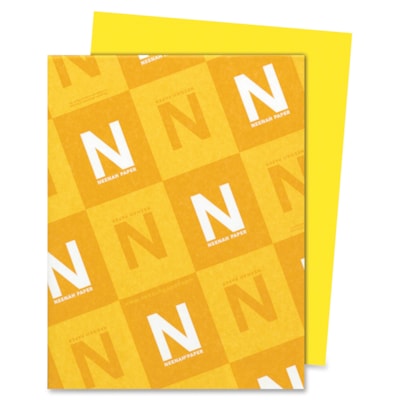 Astrobrights Color Paper - Sun Yellow - Letter - 8 1/2" (215.90 mm) x 11" (279.40 mm) - 24 lb (10886.22 g) Basis Weight - Smooth - Green Seal - Heavyweight, Acid-free, Lignin-free - Sunburst Yellow - 500 / Ream FSC LASER INKJET GUARANTEED SUNBURST YELLOW