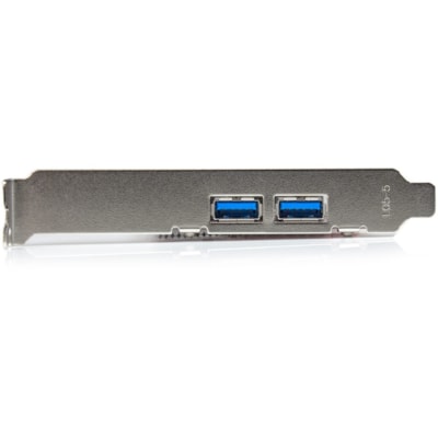 StarTech.com 4 Port PCI Express USB 3.0 Card - 5Gbps - 2 External & 2 Internal (IDC) - SATA Power - Add front or rear panel USB 3.0 ports to your computer case using USB 3.0 motherboard-style headers - 4 Port PCI Express USB 3.0 Card - 2 External & 2 Internal - SATA Power - UASP Support - 2 Internal DBOPT 