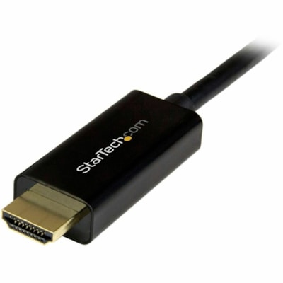 StarTech.com 6ft (2m) DisplayPort to HDMI Cable, 4K 30Hz Video, DP 1.2 to HDMI Adapter Cable Converter for HDMI Monitor/Display, Passive - 6.6ft/2m Passive DisplayPort to HDMI cable converter - 4K 30Hz/1080p/7.1 Audio/HDCP 1.4/DPCP; DP 1.2 to HDMI 1.4 - Connects DP computer to HDMI display/monitor - RCABL 