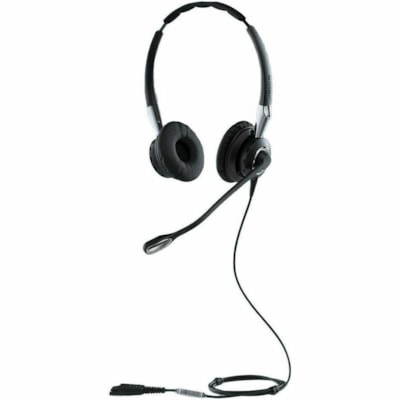 Jabra BIZ 2400 II QD Headset - Stereo - Quick Disconnect - Wired - Over-the-head - Binaural - Supra-aural - Noise Canceling - Black Wired - Headband - Over-Ear - Speaker 150Hz - 6800