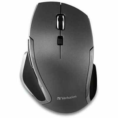 Verbatim Wireless Notebook 6-Button Deluxe Blue LED Mouse - Graphite - Blue LED/Optical - Wireless - Radio Frequency - Graphite - USB - Scroll Wheel - 6 Button(s) - 1 WIRELESS BLUE LED GRAPHITE COLOUR
