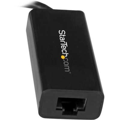 StarTech.com USB C to Gigabit Ethernet Adapter - Thunderbolt 3 - 10/100/1000Mbps - Black - USB-C to Ethernet dongle; Up to Gigabit speeds - Plug and play; USB C, Thunderbolt 3/4 - Windows 7 & up, Windows Server, macOS 10.14 & up, Linux kernel 4.11 & up (LTS only), ChromeOS, Android & iOS (iPhone 15  o Gigabit speeds - Plug and pl ay; USB C  Thunderbo
