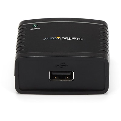 StarTech.com 10/100Mbps Ethernet to USB 2.0 Network LPR Print Server - USB Print Server with 10Base-T/100Base-TX Auto-sensing - Share a standard USB printer with multiple users over an Ethernet network - 10/100Mbps Ethernet to USB 2.0 network LPR print server - USB 10/100 Mbps print server / network  