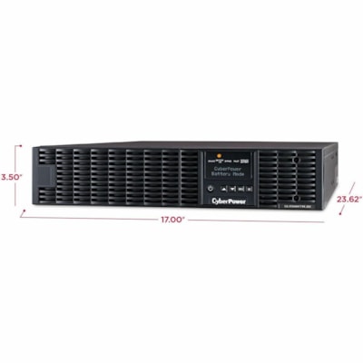 CyberPower UPS Systems OL1500RTXL2UN Smart App Online -  Capacity: 1500 VA / 1350 W - CyberPower OL1500RTXL2UN 1.5KVA Online UPS 2U sine wave LCD 100-125V RMCARD205 RT 3YR WTY er - Double Conversion - 100 1 10  115 120  125 V+/