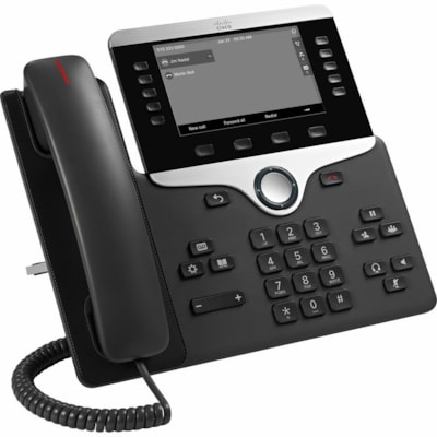 Cisco 8811 IP Phone - Corded - Wall Mountable, Desktop - Charcoal - 5 x Total Line - VoIP - User Connect License, Unified Communications Manager - 2 x Network (RJ-45) - PoE Ports PLATFORM P 
