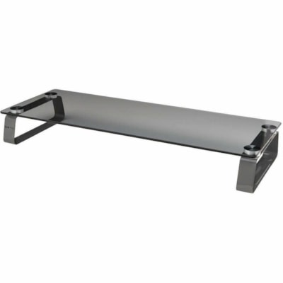 Tripp Lite series Universal Glass-Top Monitor Riser - 40 lb (18143.69 g) Load Capacity - 3.15" (80.01 mm) Height x 22" (558.80 mm) Width x 8.27" (210.06 mm) Depth - Desktop - Tempered Glass, Brushed Aluminum  ACCS 
