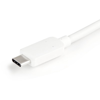 StarTech.com USB C Multiport Adapter with HDMI 4K & 1x USB 3.0 - PD - Mac & Windows - White USB Type C All in One Video Adapter - Expand the connectivity of your laptop or MacBook with this USB-C multiport adapter with HDMI - USB C HDMI Multiport Adapter - USB Video Adapter - USB Type C Multiport Ad  