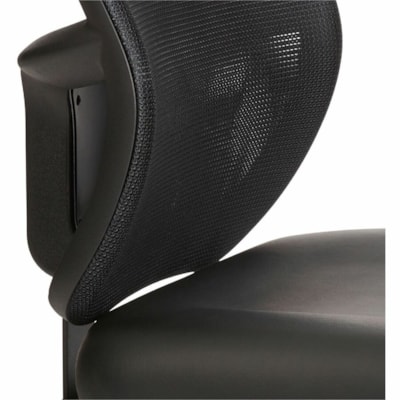 Safco Vue Intensive-use Mesh Task Chair - Black Seat Color - Vinyl Seat Material - Nylon Back Material - 5-star Base - 1 Each 24/7 USE  500 LB CAPACITY MESH BACK  BLACK VINYL SEAT