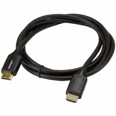 StarTech.com 6ft (2m) Premium Certified HDMI 2.0 Cable with Ethernet, High Speed Ultra HD 4K 60Hz HDMI Cable HDR10, UHD HDMI Monitor Cord - 6.6ft/2m Premium Certified High Speed HDMI Cable with Ethernet; 4K 60Hz (up to 4096x2160p)/UHD/18Gbps bandwidth/HDR10/Ultra wide/32 Ch Audio - 30AWG HDMI cord/P  CABL 