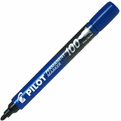 Pilot - Marqueur permanent SCA-100 - 1 mm (0,04 po) Ogive Pointe de marqueur - Ink Bleu - Encre à base d'alcool - 12 / boîte PTE CONIQUE FINE 1.0MM 