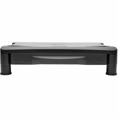 Tripp Lite series Universal LCD Monitor/Printer Riser with Storage Drawer - Up to 4.7" Screen Support - 39.68 lb (18000 g) Load Capacity - 11.99" (304.55 mm) Height x 40" (1016 mm) Width x 30.40" (772.16 mm) Depth - Desktop - Plastic - Black   STND 