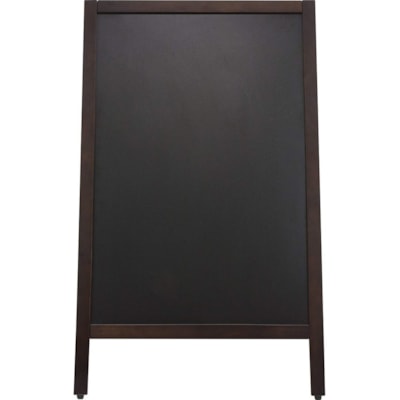 Quartet Double-Sided Sidewalk Chalkboard Sign - 17" (431.80 mm) Width x 29" (736.60 mm) Height - 1 Each 20"X40" DOUBLE SIDED SIGNAGE 17" X 29" CHALKBOARD SURFACE