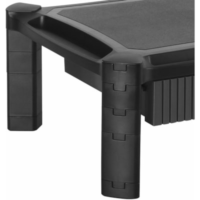 Élévateur d'écran Hauteur réglable StarTech.com - Jusqu'à 32 po Support d'écran - 22 lb (9979,03 g) Capacité de charge - 6,60 po (167,64 mm) Hauteur x 17,10 po (434,34 mm) Largeur - Bureau, Table - Plastique - Noir  STND 