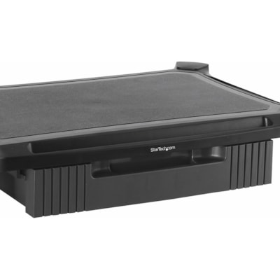 StarTech.com Adjustable Monitor Riser, Large, Drawer, Monitors up to 32" (22lb/10kg), Adjustable Height, Desk Monitor Stand - Free up desk space and work in greater comfort w/ this adjustable monitor stand - Monitor Riser - Drawer - Height Adjustable - Computer Monitor Riser Stand for Desk - Support  STND 