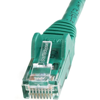 StarTech.com 125ft CAT6 Ethernet Cable - Green Snagless Gigabit - 100W PoE UTP 650MHz Category 6 Patch Cord UL Certified Wiring/TIA - 125ft Green CAT6 Ethernet cable delivers Multi Gigabit 1/2.5/5Gbps & 10Gbps up to 160ft - 650MHz - Fluke tested to ANSI/TIA-568-2.D Category 6 - 24 AWG stranded 100%  ed Pair (UTP) - Male Left Gend er - Male Right Gend
