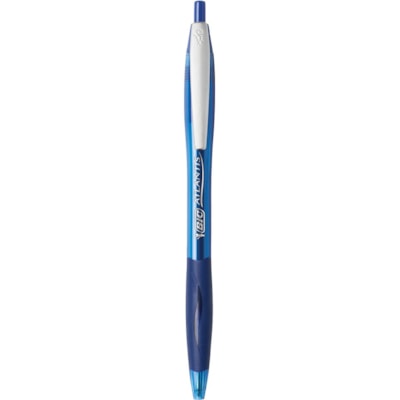 BIC Glide Blue Retractable Ballpoint Pens, Medium Point (1.0mm), 12-Count Pack, Ultra Smooth Writing Blue Pens - 1 mm (0.04") Medium Pen Point - Retractable - Blue Ink - 1 Each NO CLICK - MEDIUM POINT 