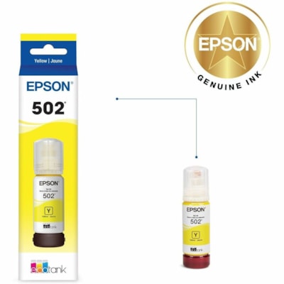 Epson T502, Yellow Ink Bottle - Inkjet - Yellow ENSOR 